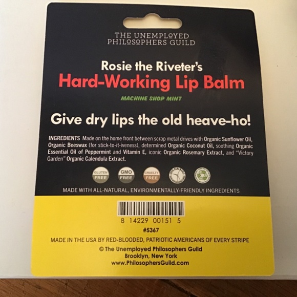Rosie the Riveter Doll and Lip Balm NWT - Picture 5 of 6